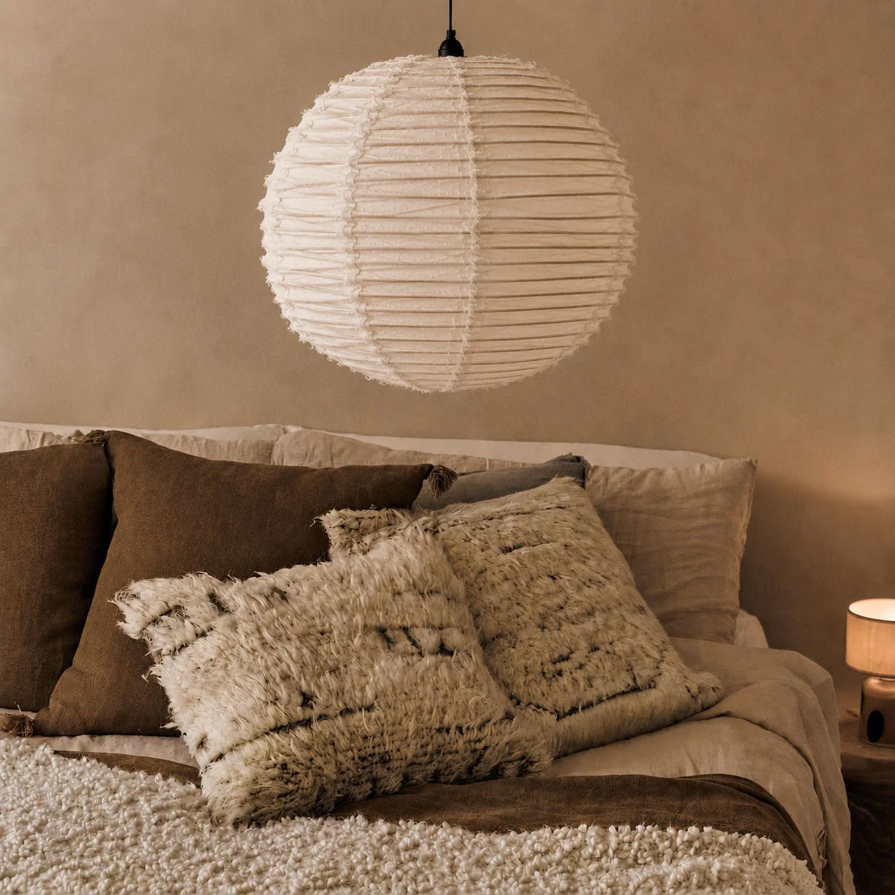 Rowde Fabric Pendant Light - Image 7