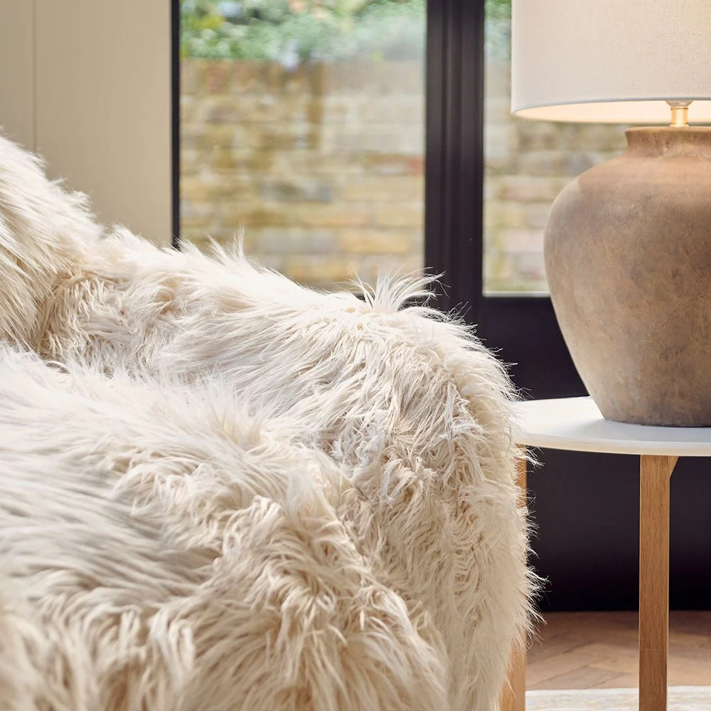 Rowley Faux Fur Armchair - Image 7