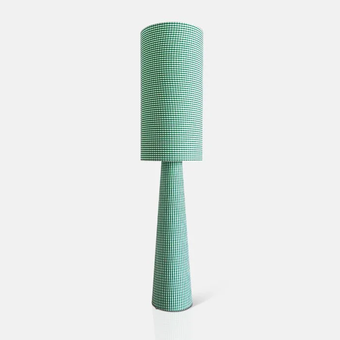 Rylan Floor Lamp, Green Gingham - Image 4