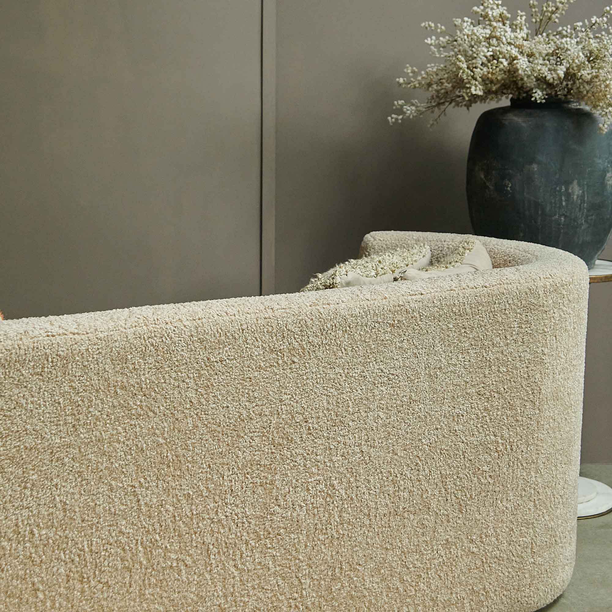 Samara Boucle Curved Sofa - Image 3