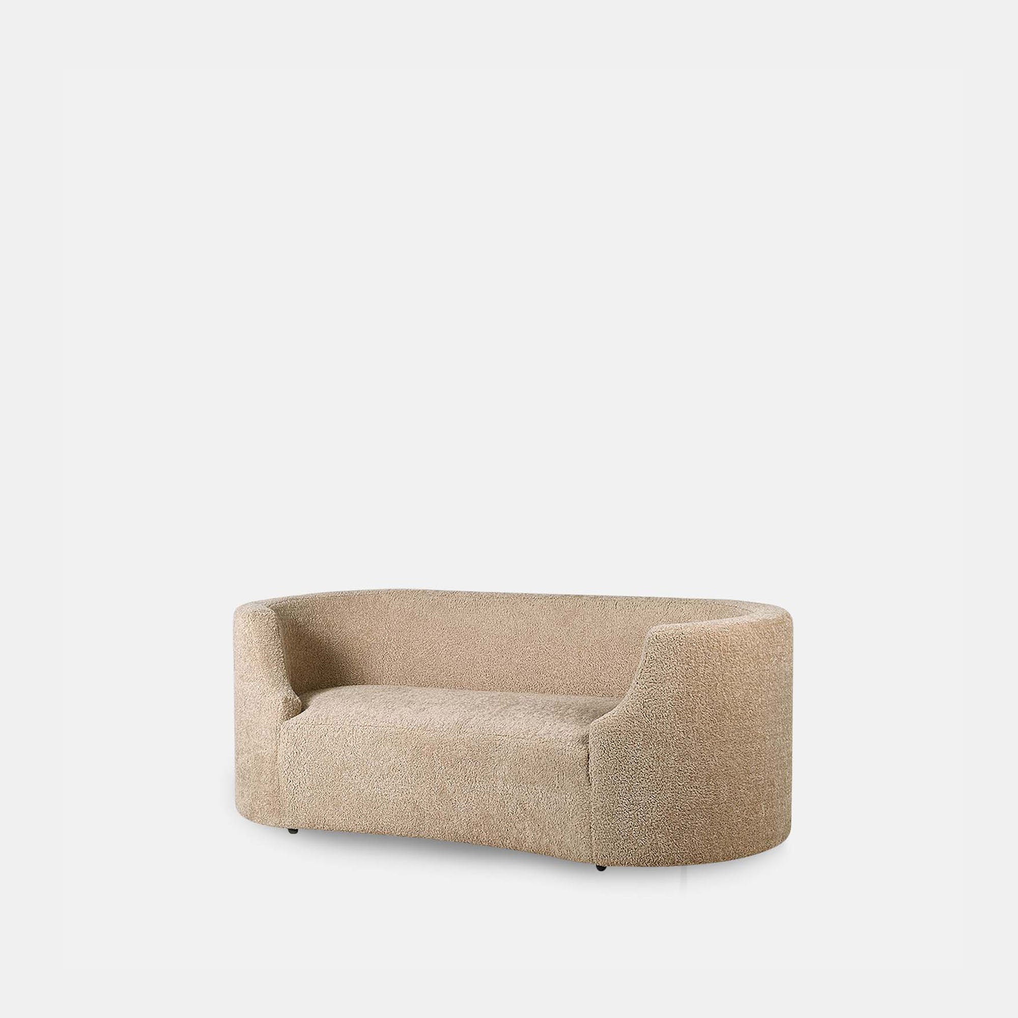 Samara Boucle Curved Sofa - Image 4