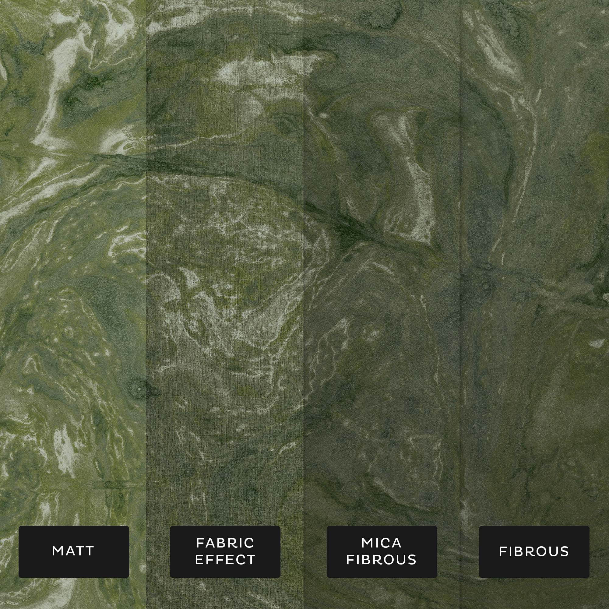 Ethereal Marble Mural, Moss - Sample Pack