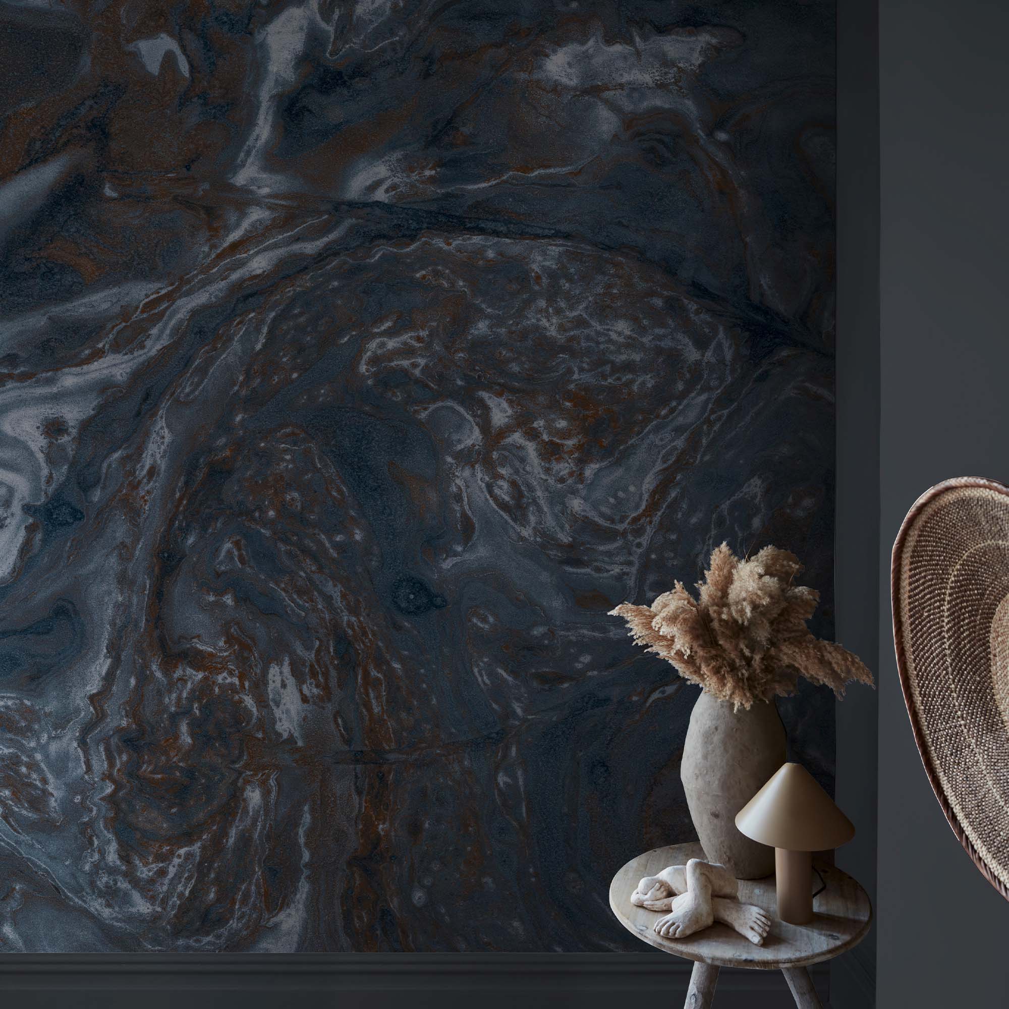 Ethereal Marble Mural, Sapphire - Sample Pack - Image 2