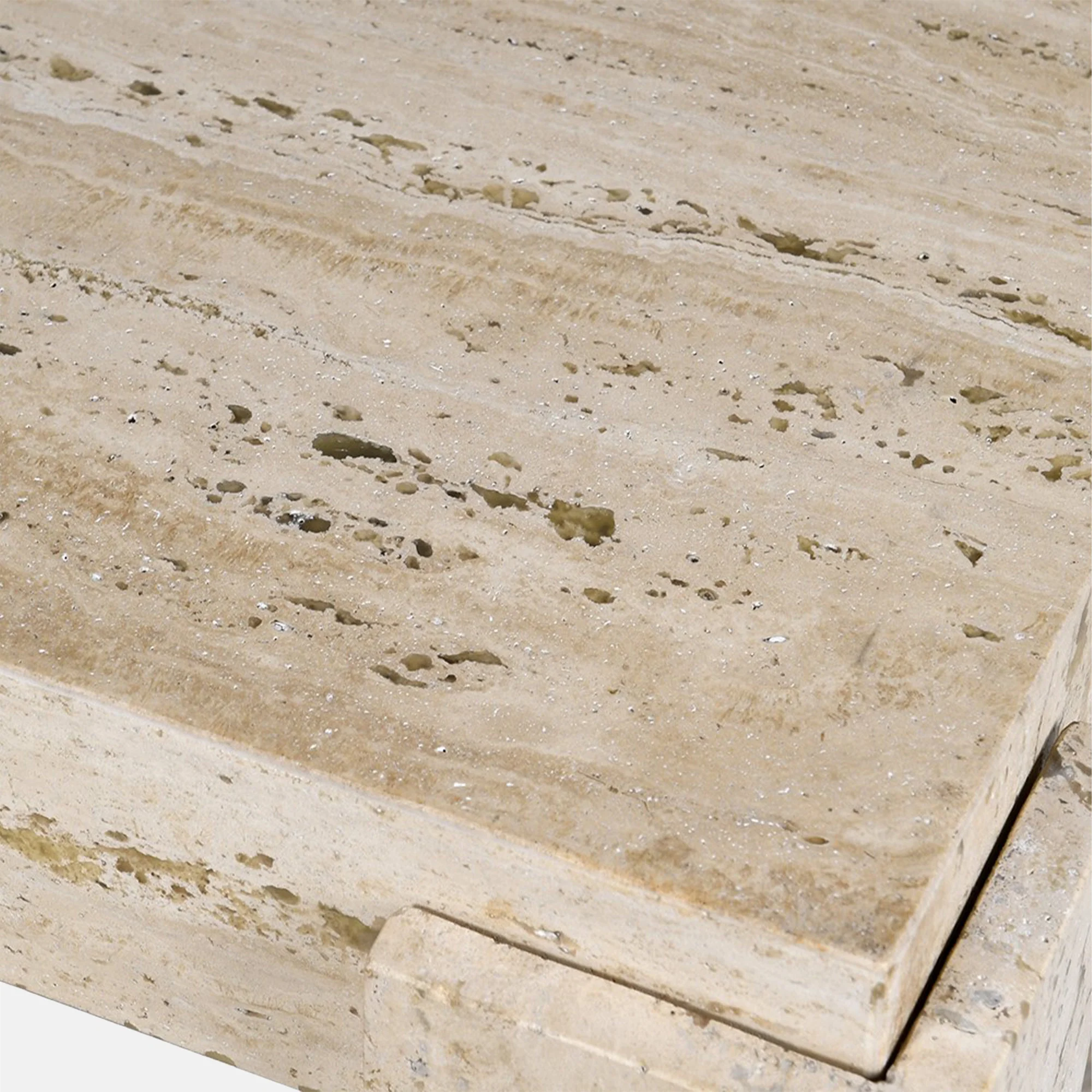 Santa Travertine Side Table - Image 7