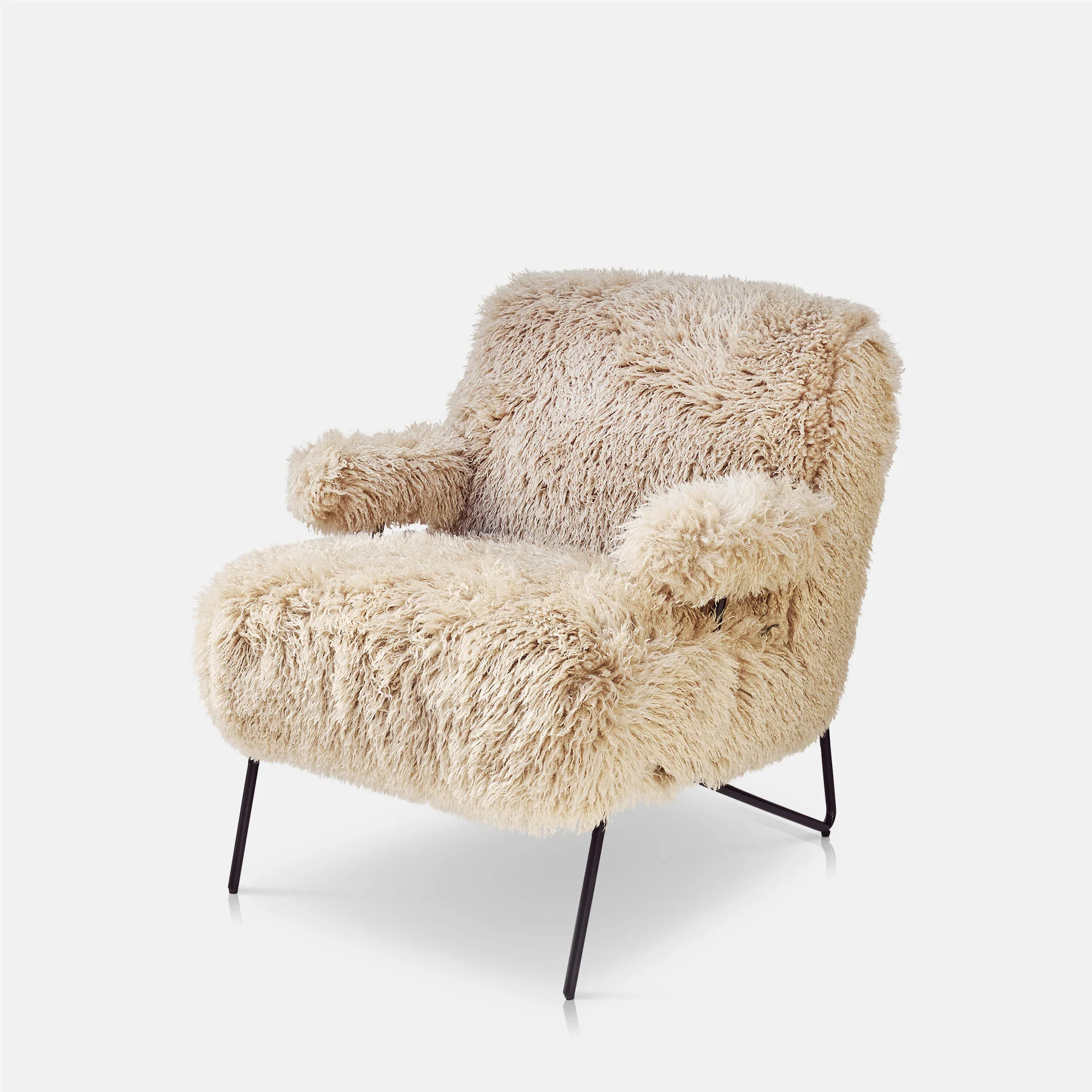 Selma Faux Fur Armchair - Image 4