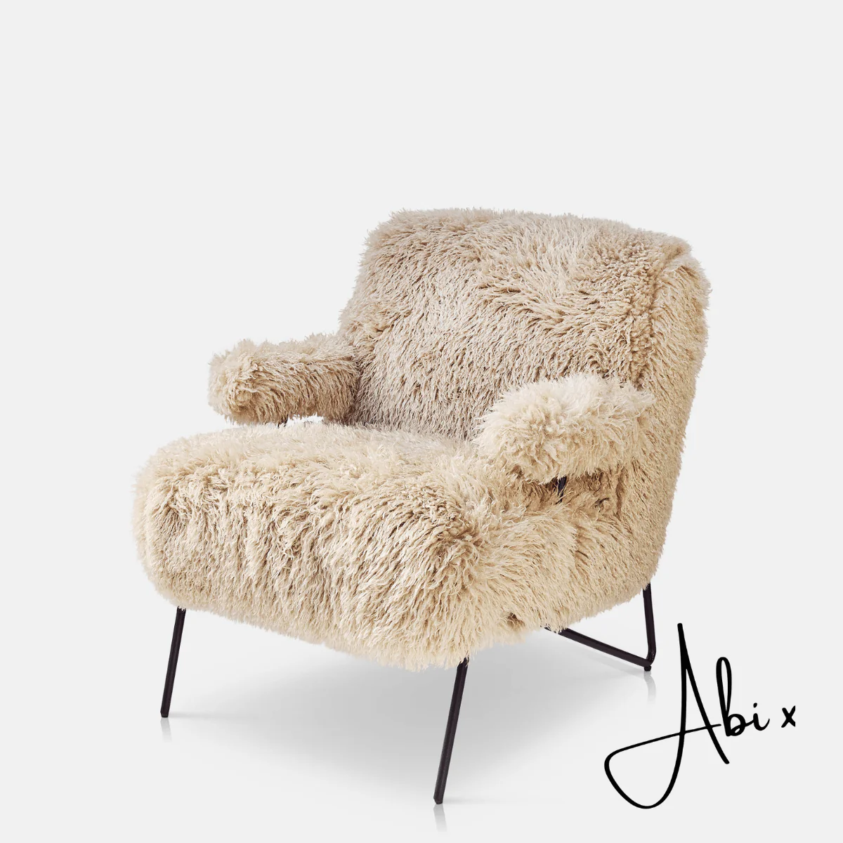 Selma Faux Fur Armchair - Image 6