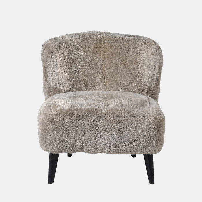 Shetland Grey Sheepskin Accent Chair - Image 2