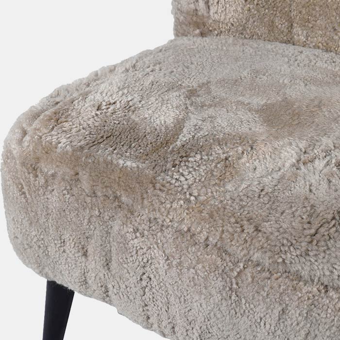 Shetland Grey Sheepskin Accent Chair - Image 3