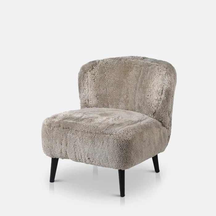 Shetland Grey Sheepskin Accent Chair - Image 4