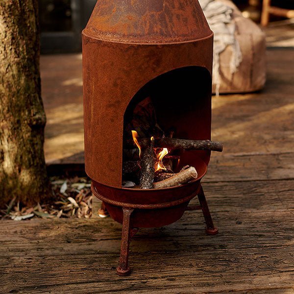 Sierra Chiminea Log Burner - Rust - Image 2