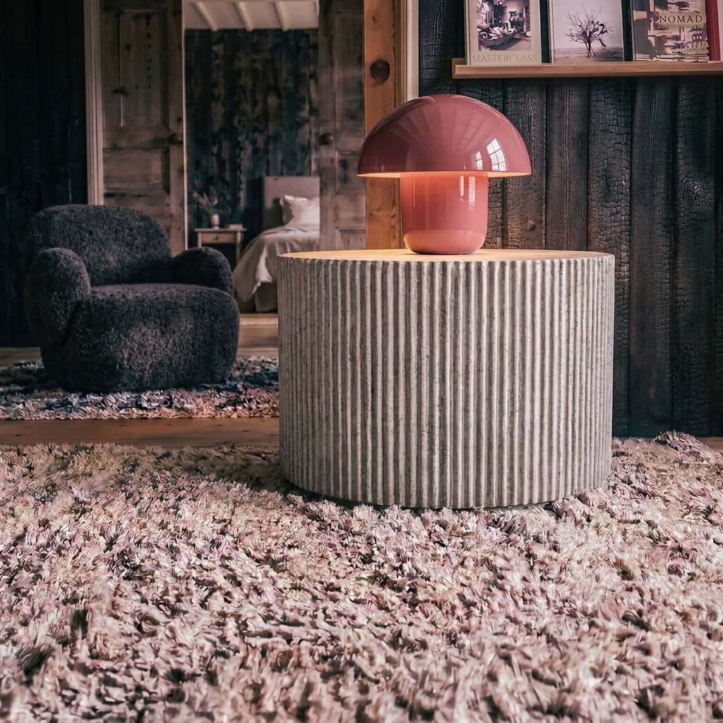 Sputnik Metal Table Lamp, Coral - Image 3