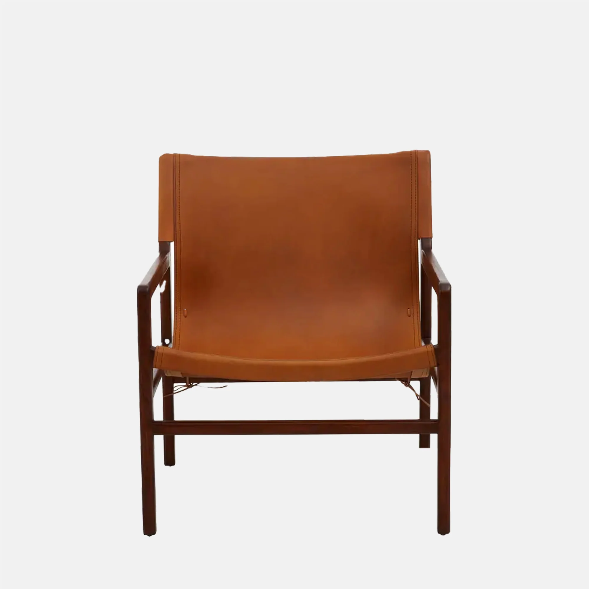 Tobin Leather Sling Chair - Image 5
