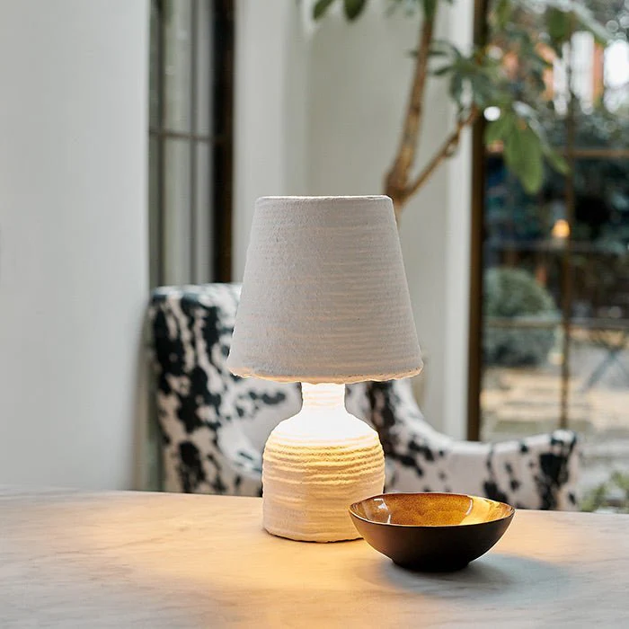 Verdela Paper Mache Table Lamp - Image 2
