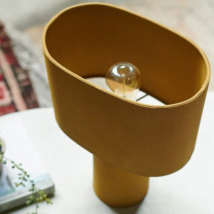 Vittorio Metal Table Lamp, Ochre - Image 3