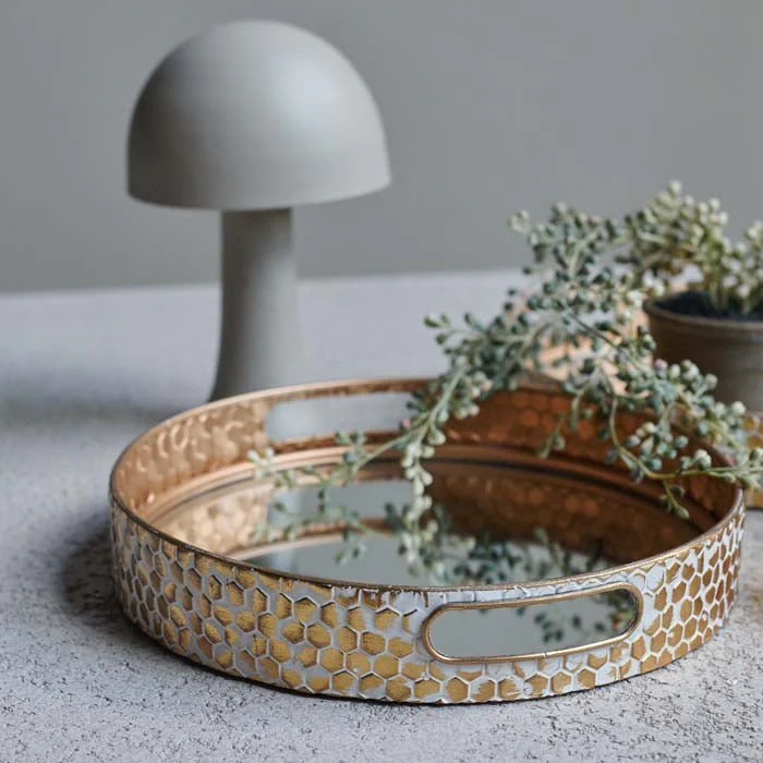 Vola Mirrored Tray Pair