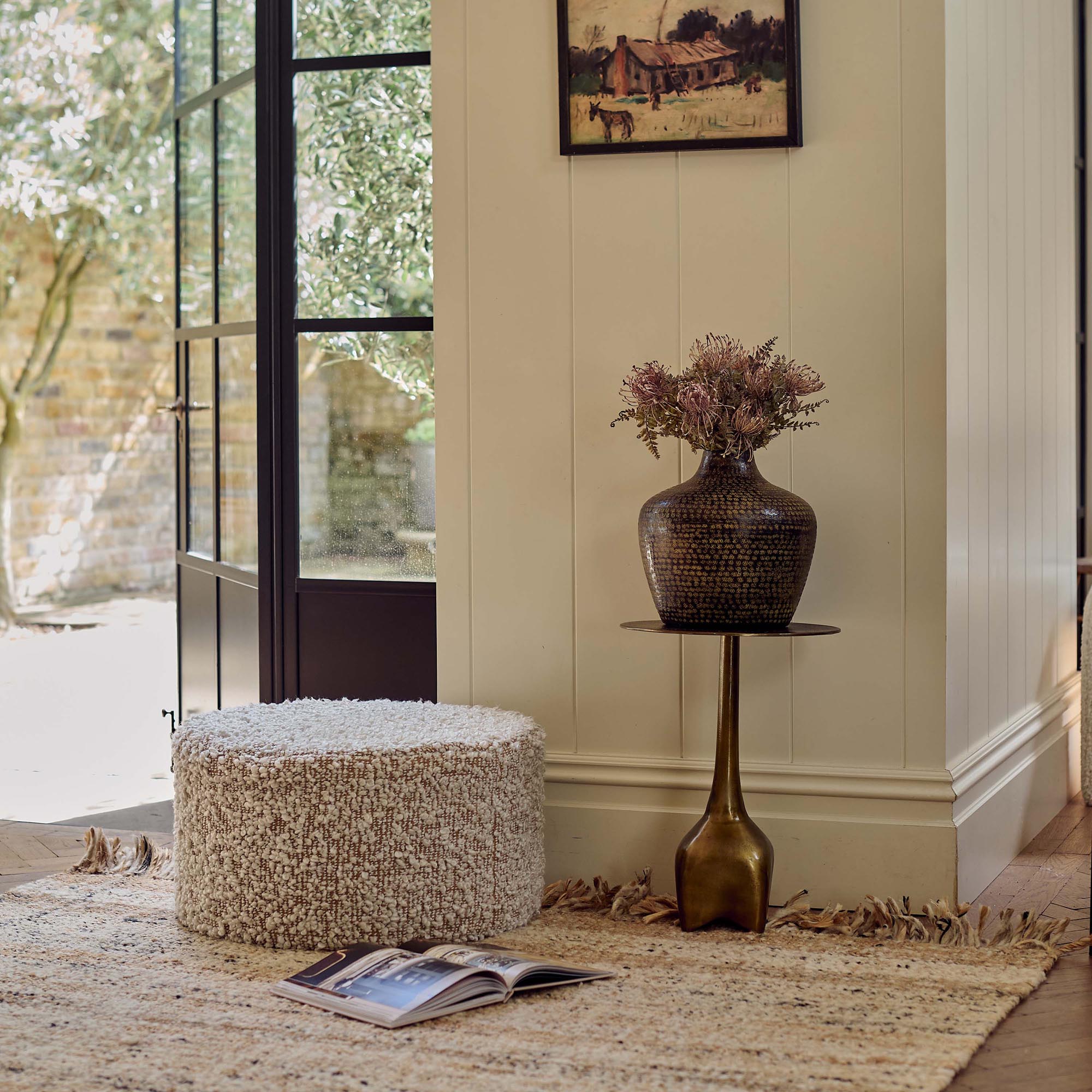 Walker Boucle Pouffe