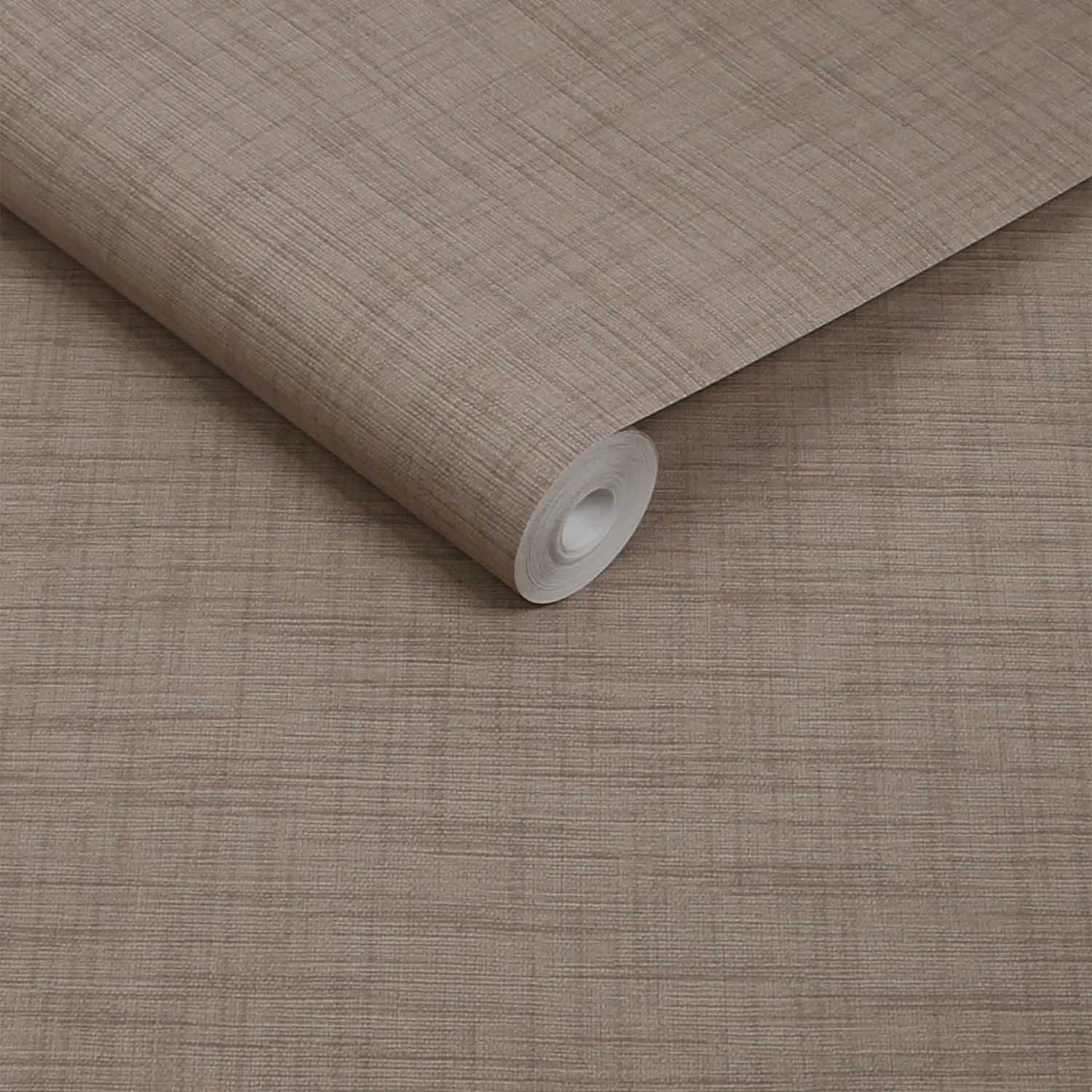 Weathered Linen Wallpaper, Cocoa - Image 5