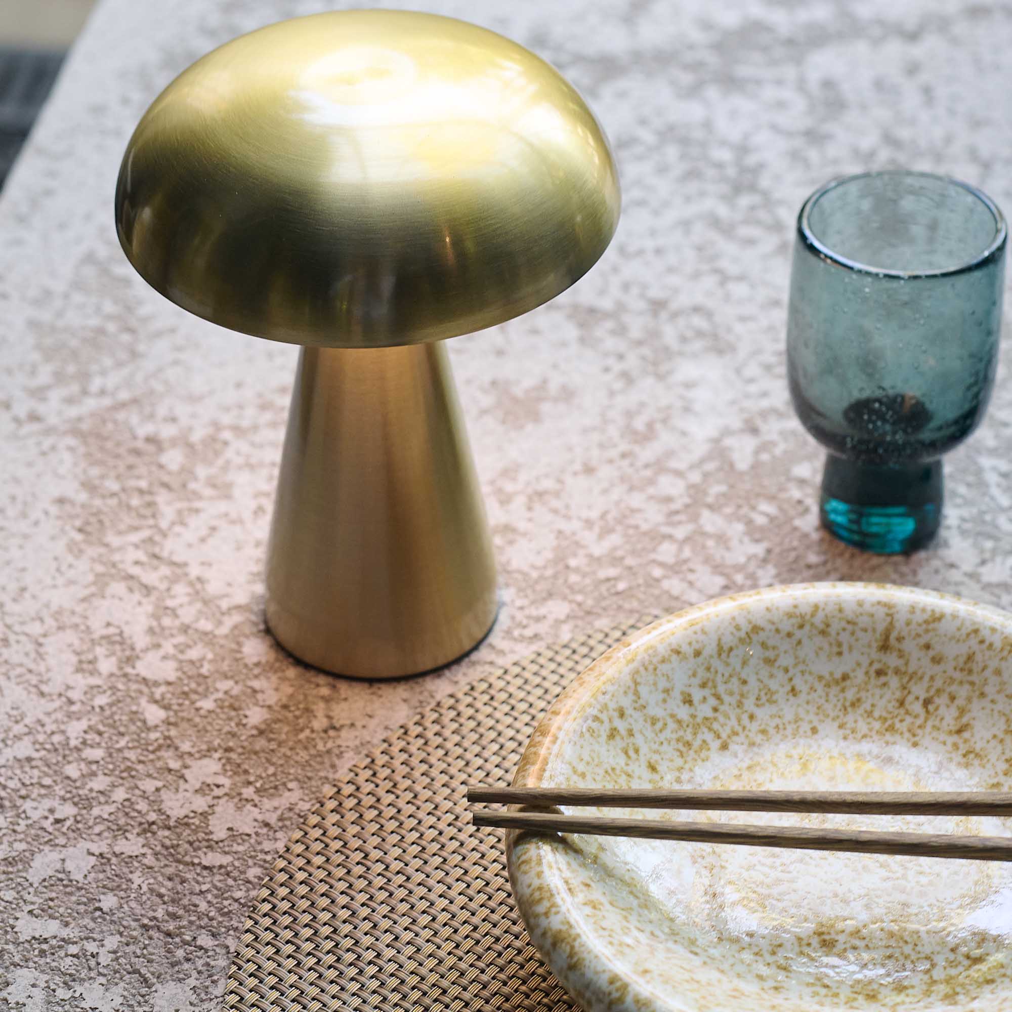 Zenith Portable Table Lamp, Gold - Image 3